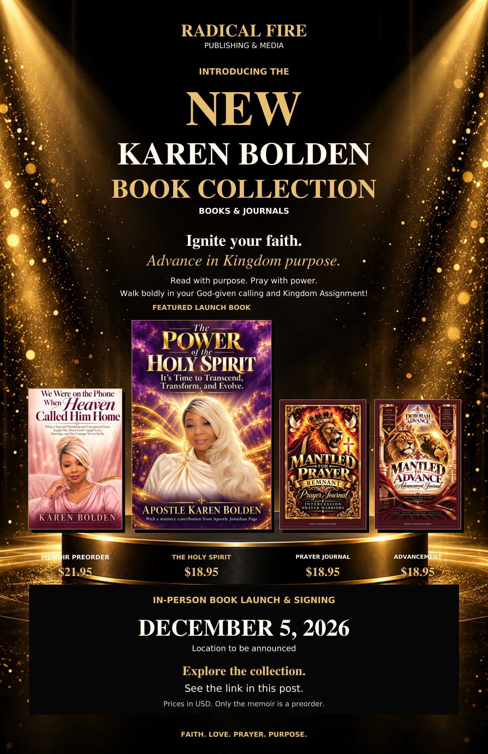 Karen Bolden’s NEW collection: books and journals for faith, love, prayer, and purpose